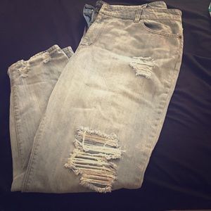 Size 18 boyfriend cut jeans