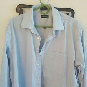 J Ferrar light blue long sleeve button shirt