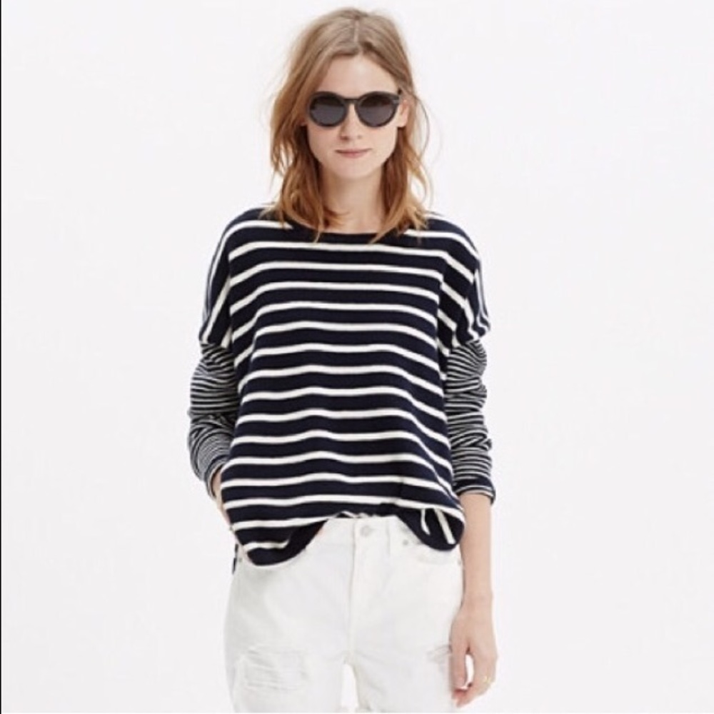 NWOT Stripped Cotten Sweater