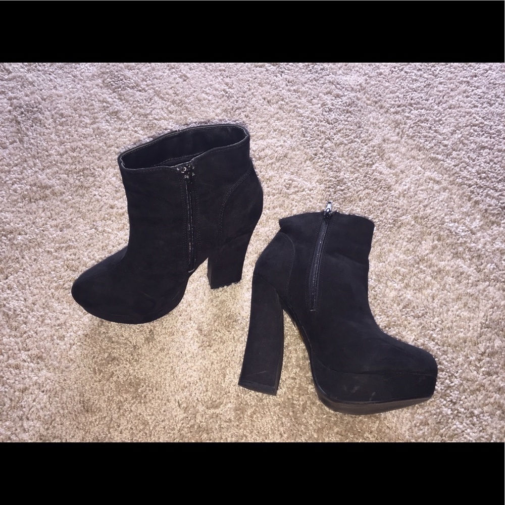 Suede booties