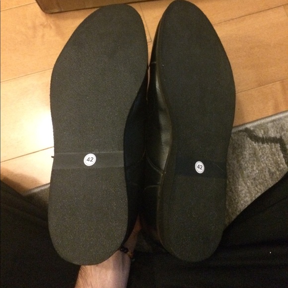 Custom Made Black Leather Derby Captoe Shoes main image 4