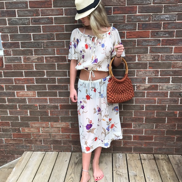 Vintage Dresses & Skirts - 🌺HOST PICK 🌺Two piece Vintage shirt & skirt