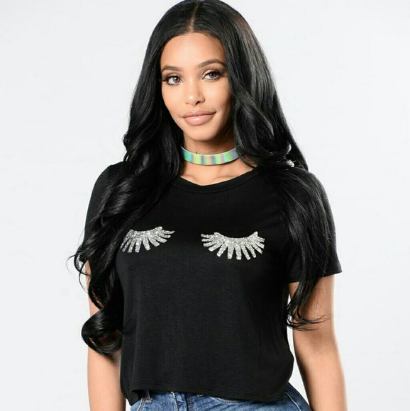 Fashion Nova Tops - Angel Baby Tee from Fashion Nova