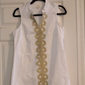Gold and white Mud Pie dress