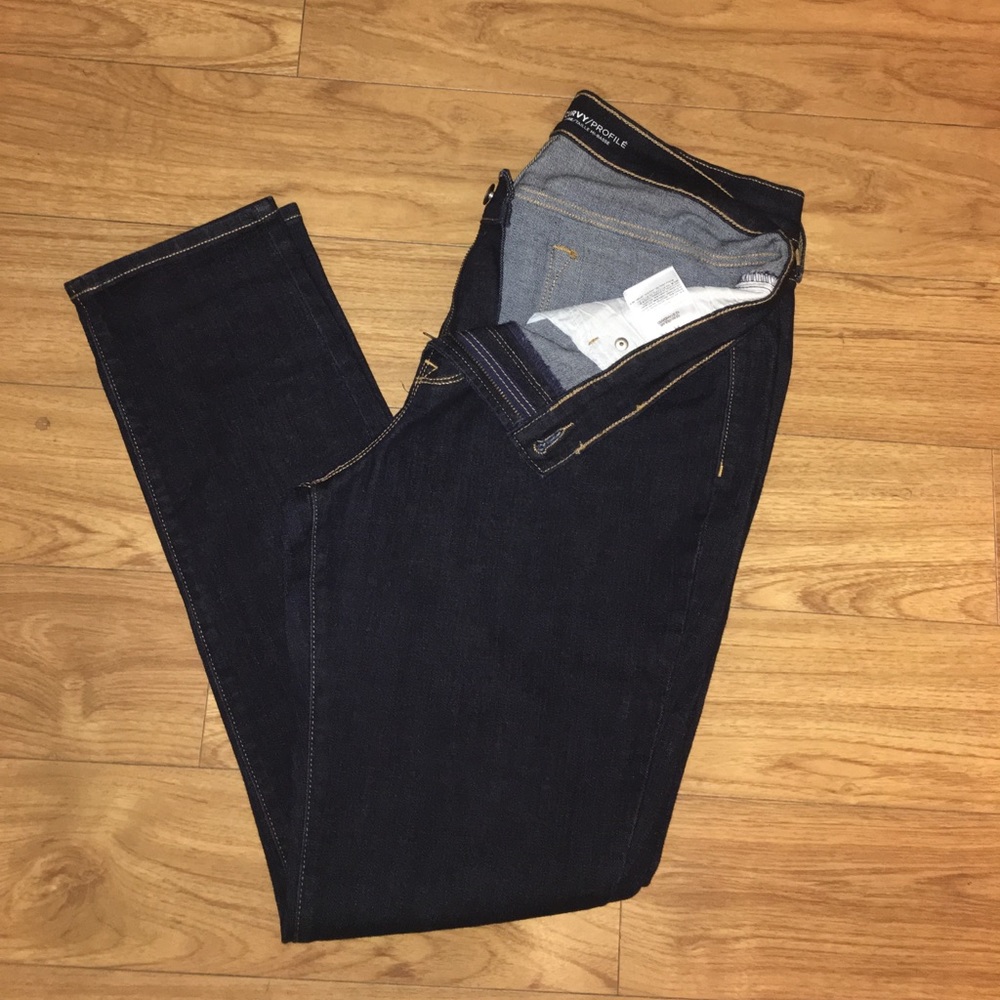 Old Navy, Mid-Rise Curvy, Dark Rinse Denim