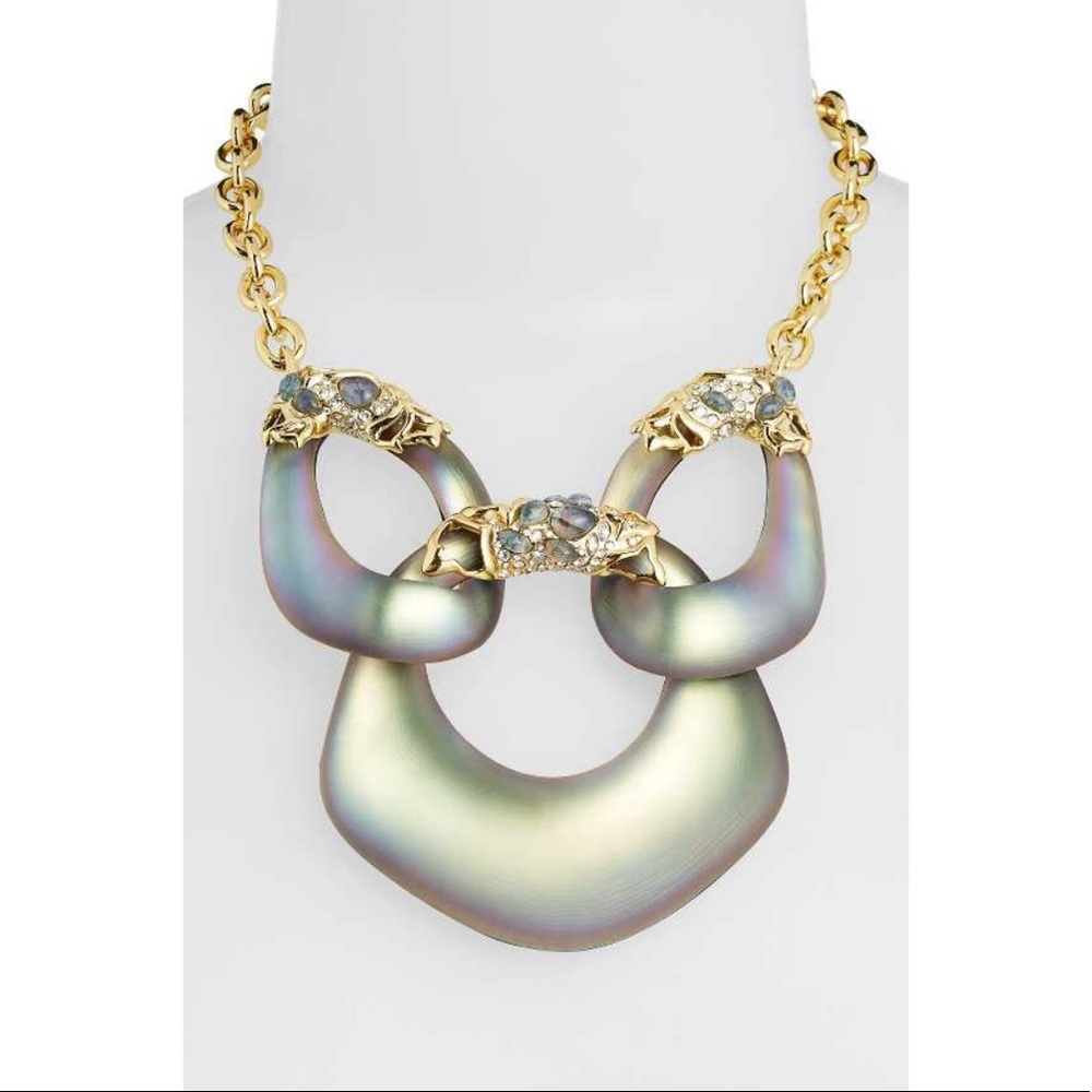 Alexis Bittar Imperial Georgian Lace Link Necklace