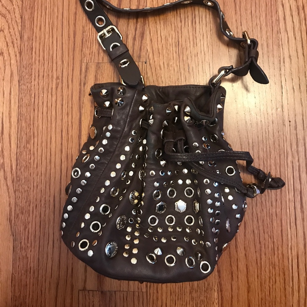 Marc by Marc Jacobs studded cross body bucket bag