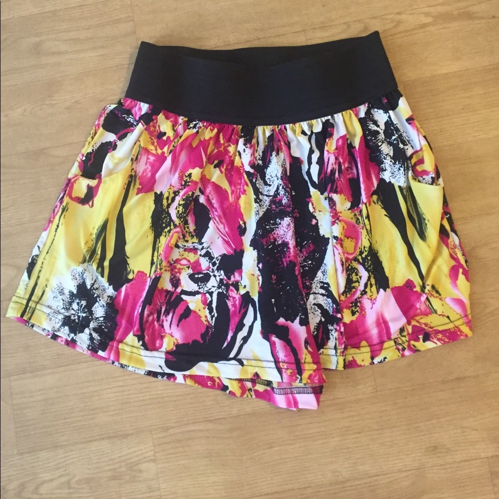 Patterned floral and flowy shorts