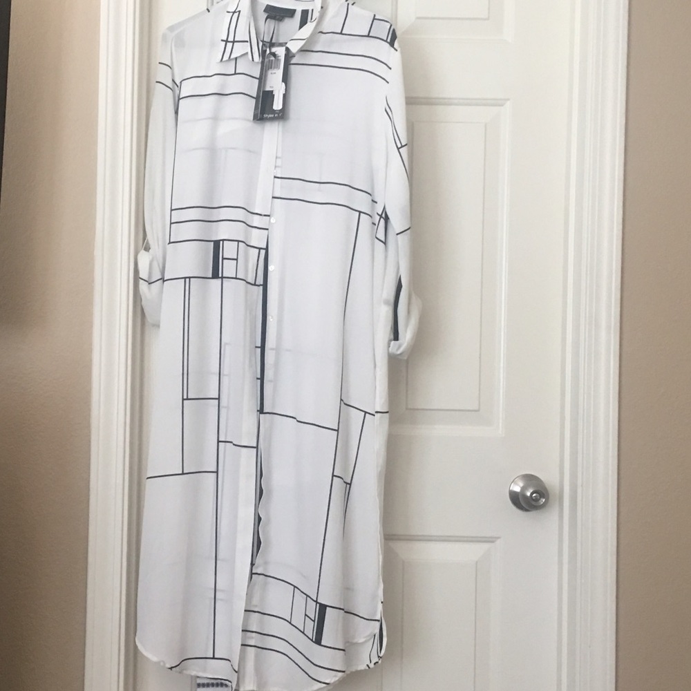 Beautiful sheer button up!