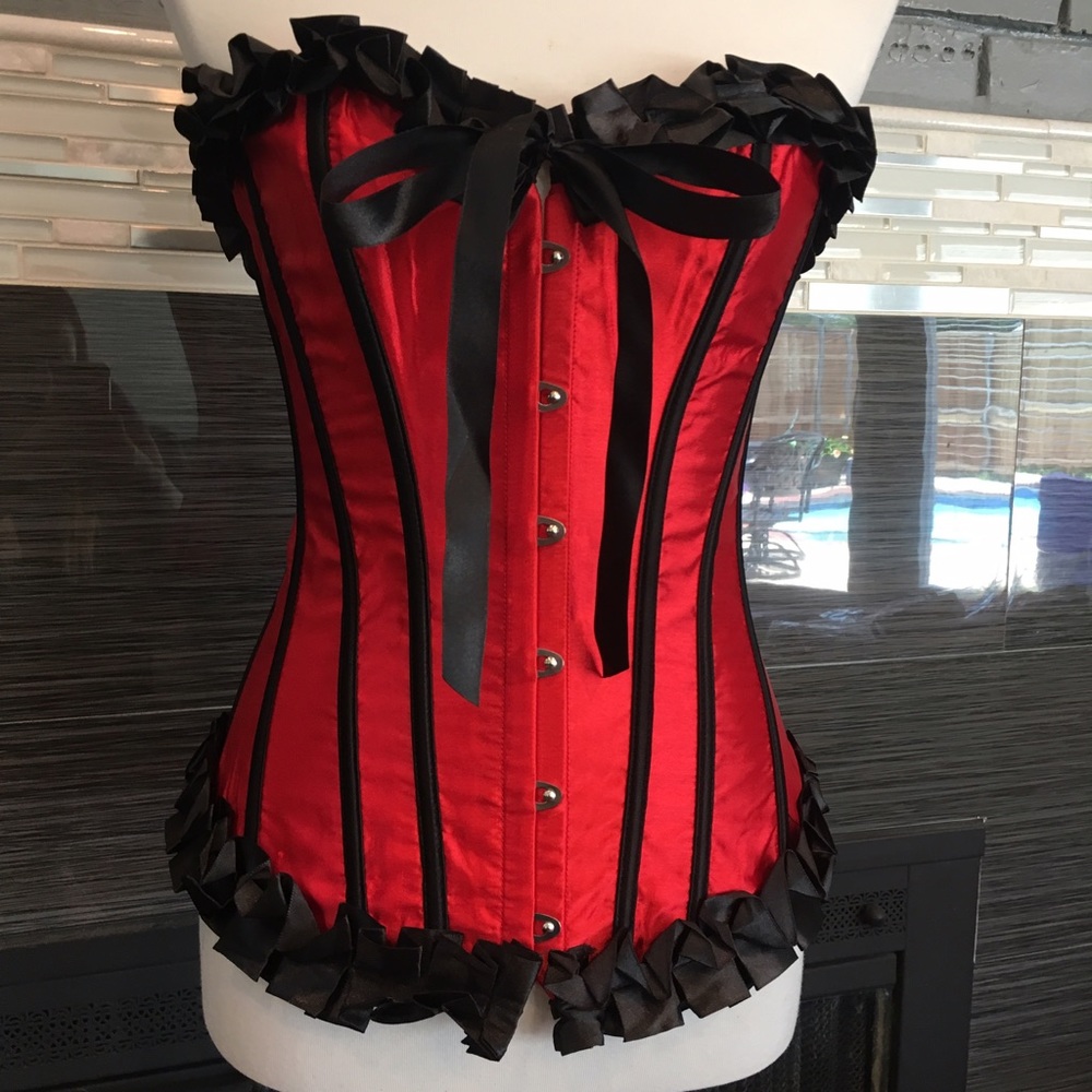 Red and Black Sexy Corset