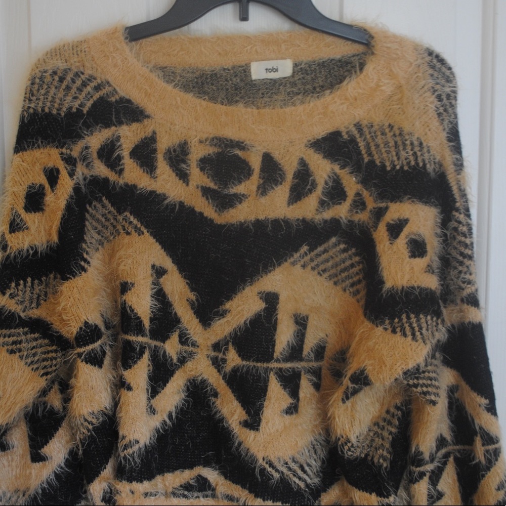 Tobi Aztec print sweater