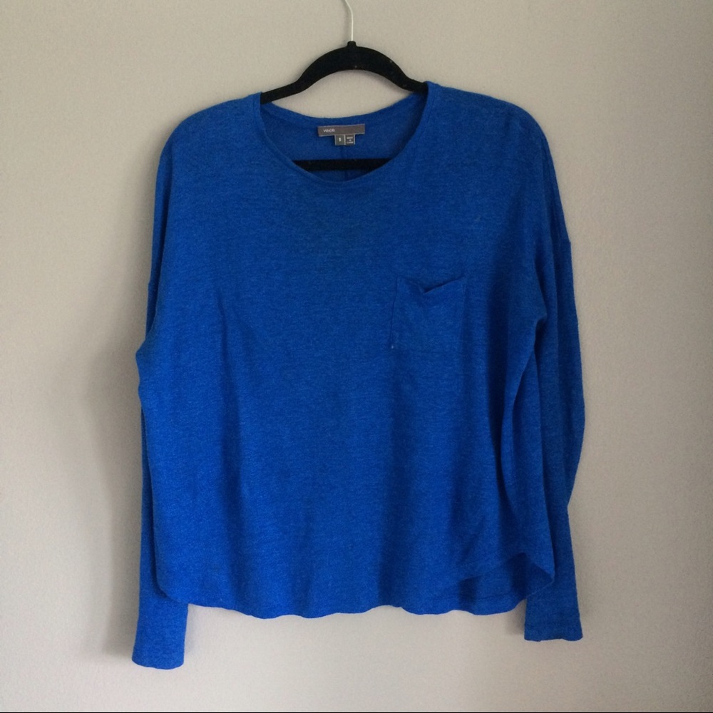 Vince Cobalt blue linen sweater