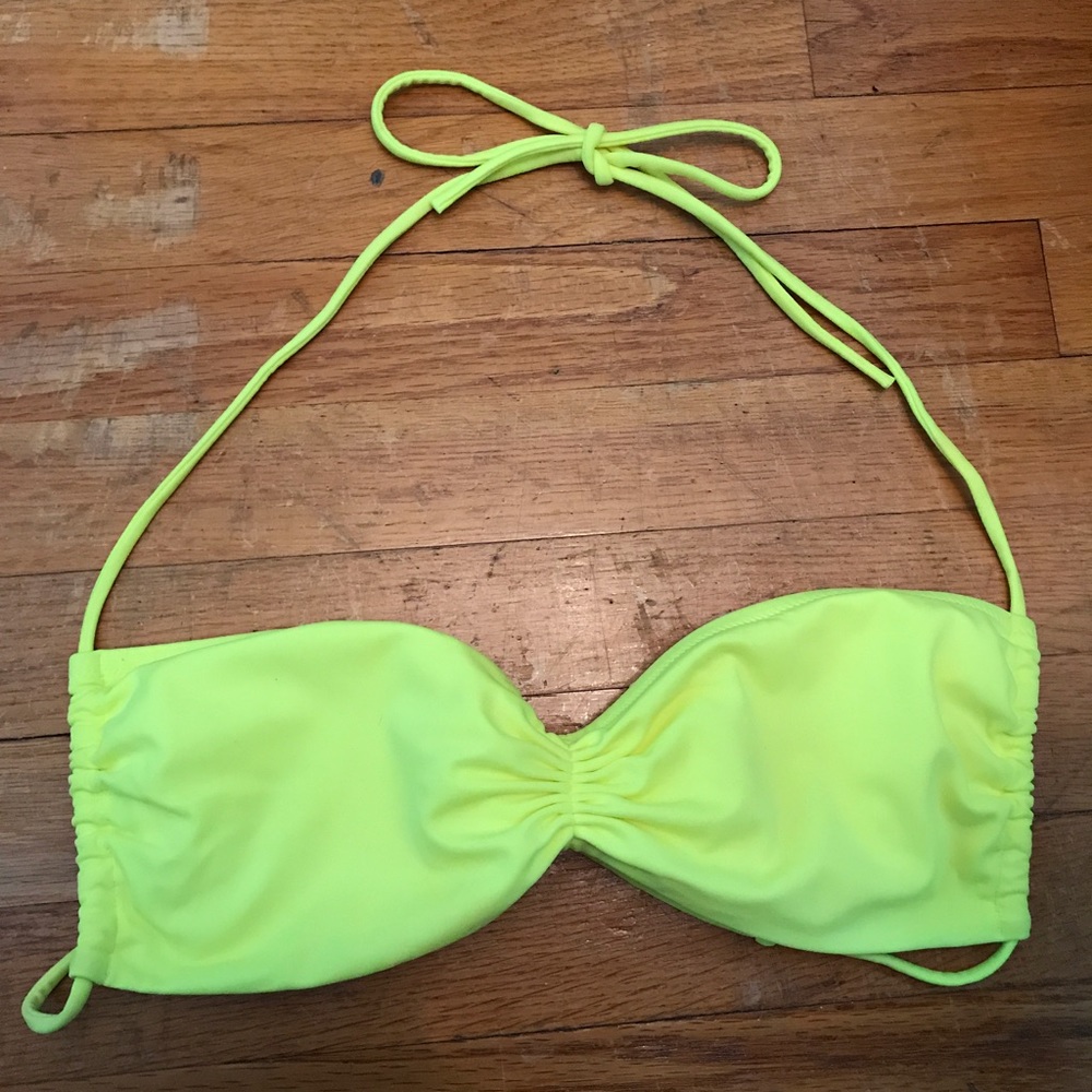 Bright Yellow Bikini Top