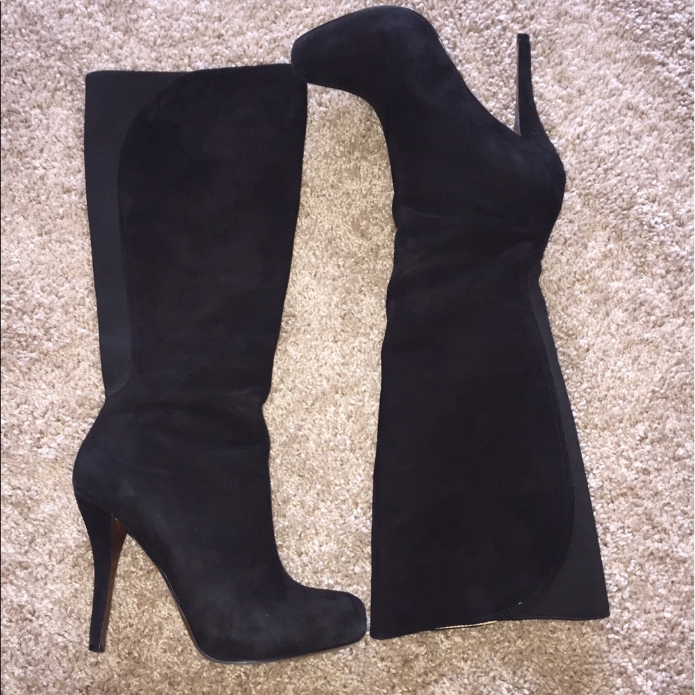 Black Suede Boots