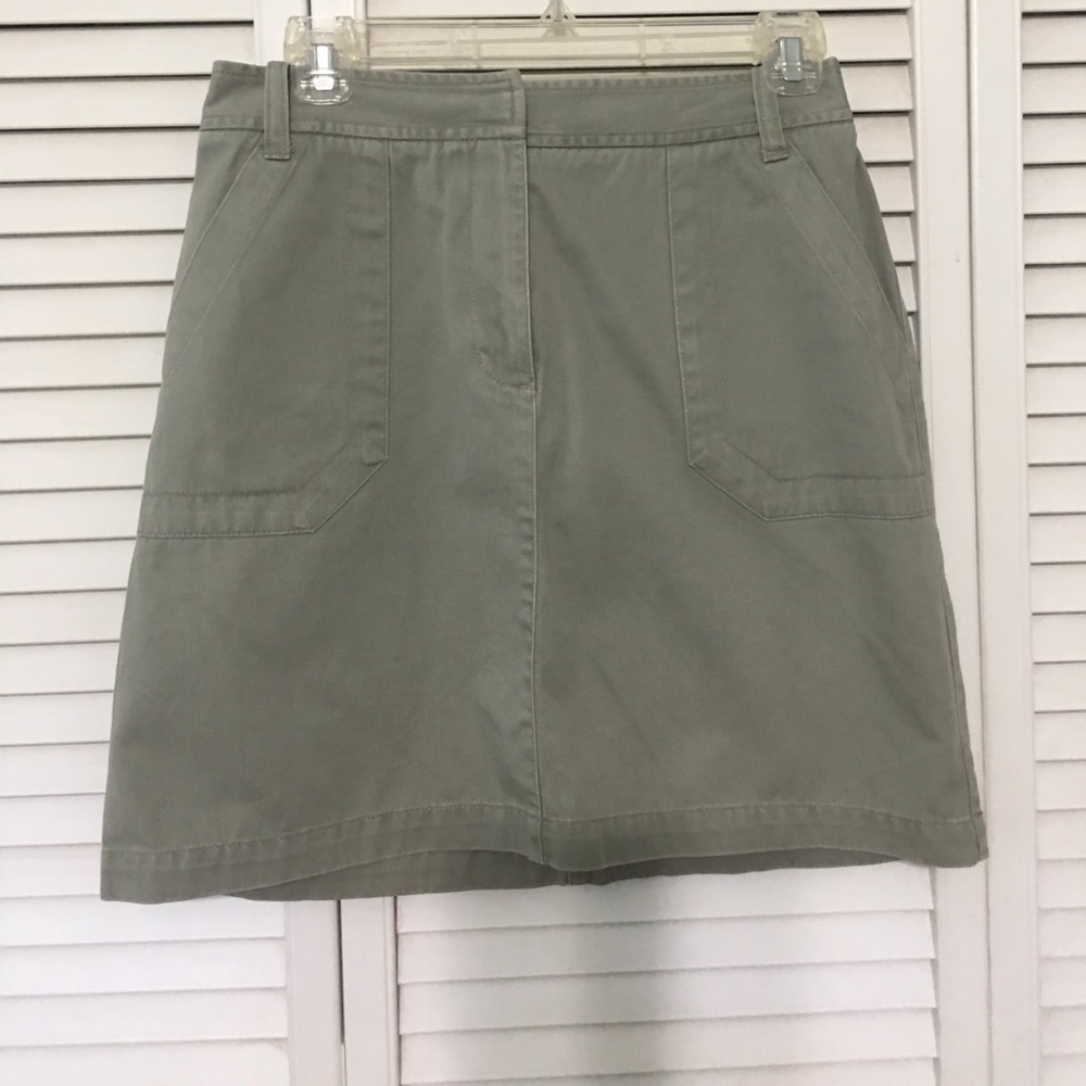 Olive colored skirt gently worn