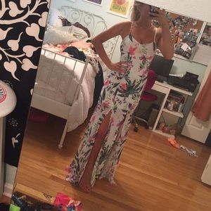 Exotic floral dress, colorful