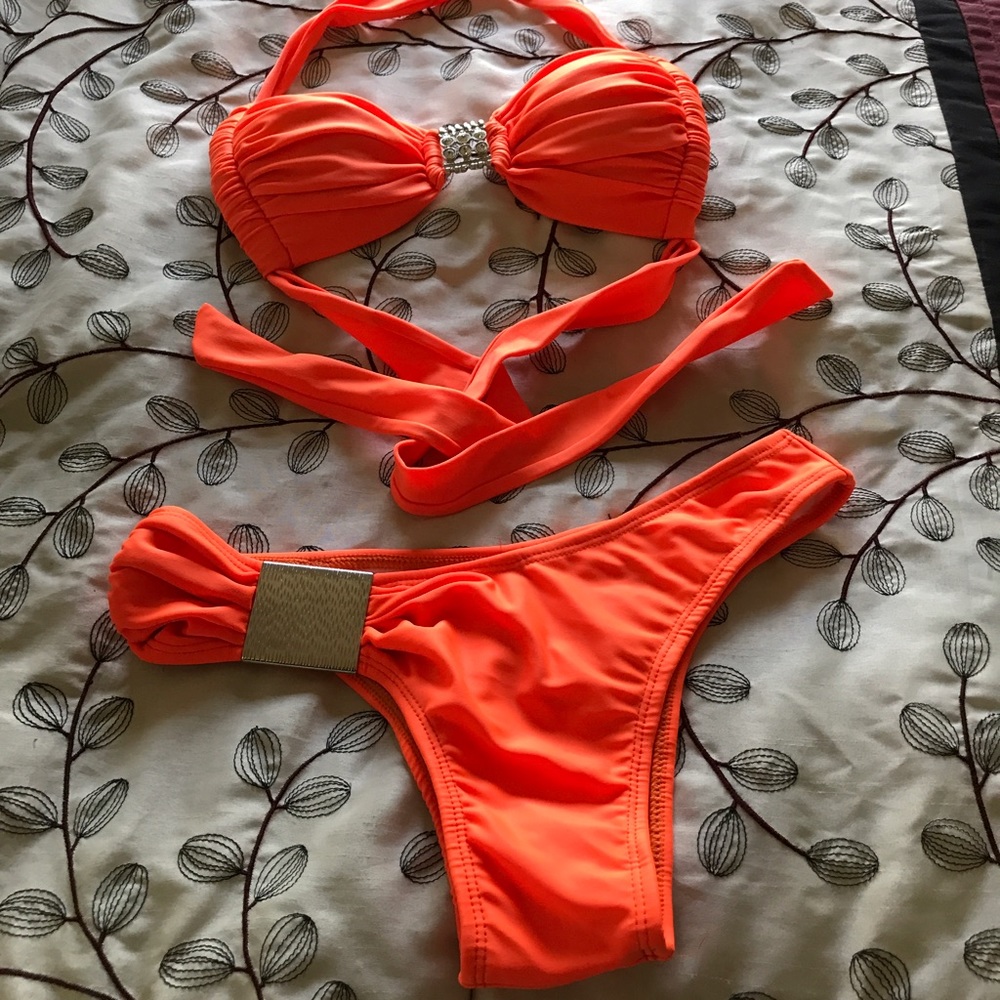 Orange Brazilian bikini