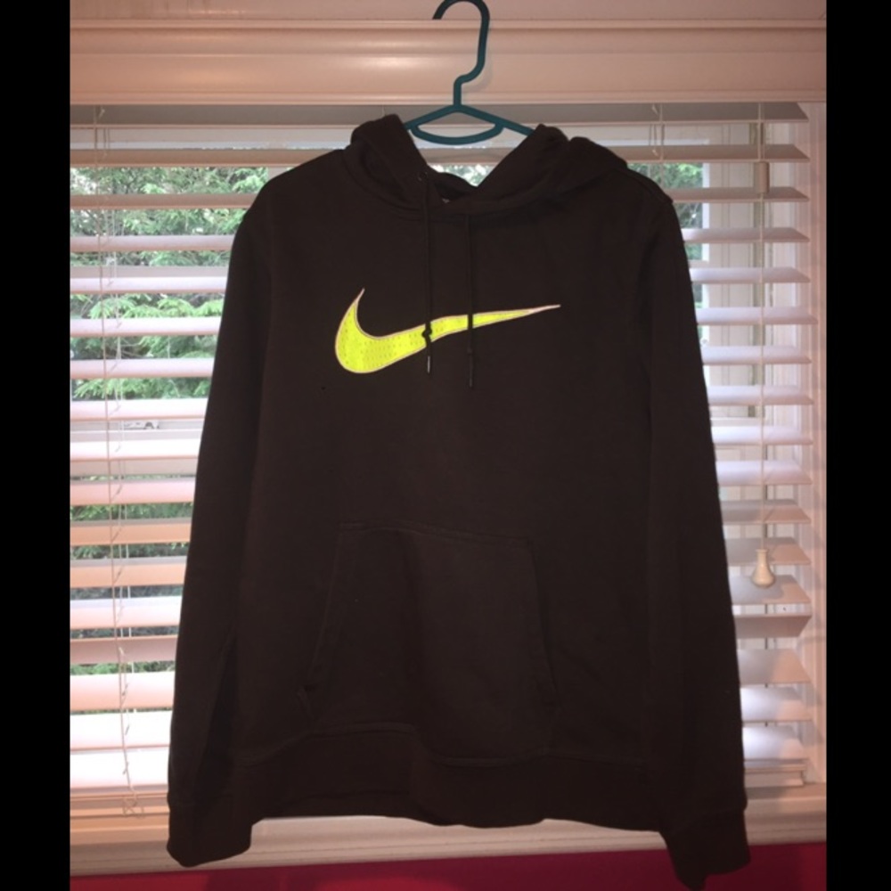 ✔️NIKE Dark Grey and Neon Yellow-Green mesh logo