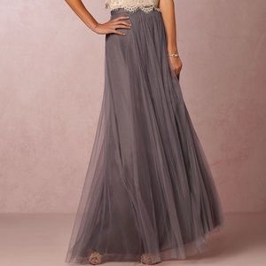 Jenny Yoo Collection Gray Tulle Skirt