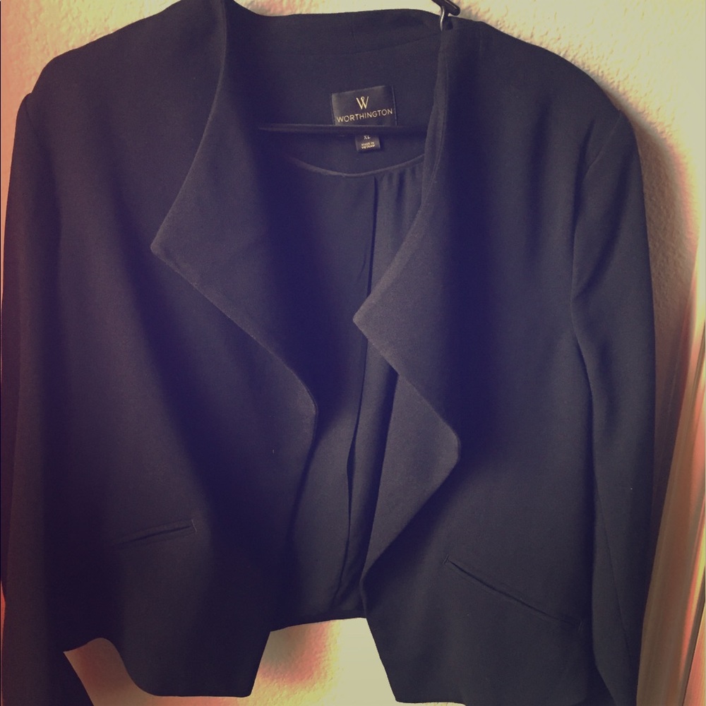 Zipper detail blazer