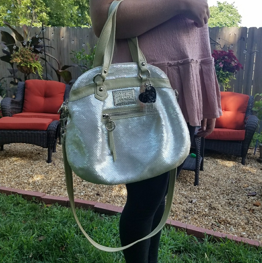 Coach Poppy Opal Sequin Purse with dust bag!!!