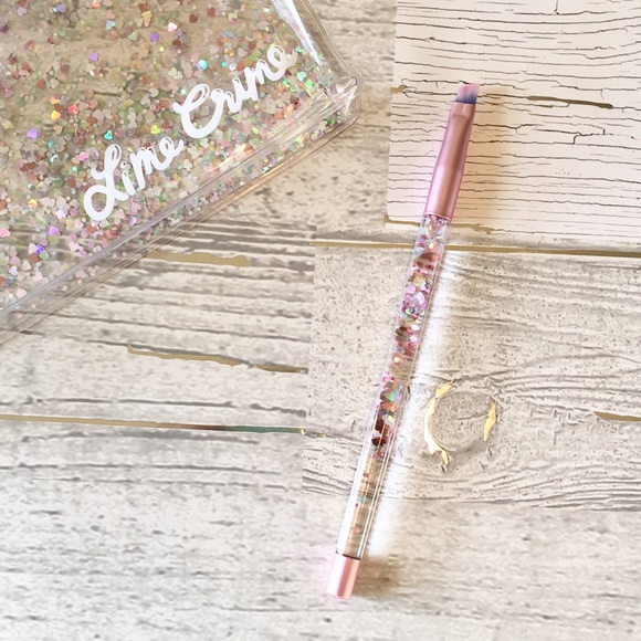 Lime Crime 💜 Aquarium Glitter Angled Brow Brush - Picture 1 of 4