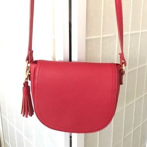 Red Mini Saddlebag Purse