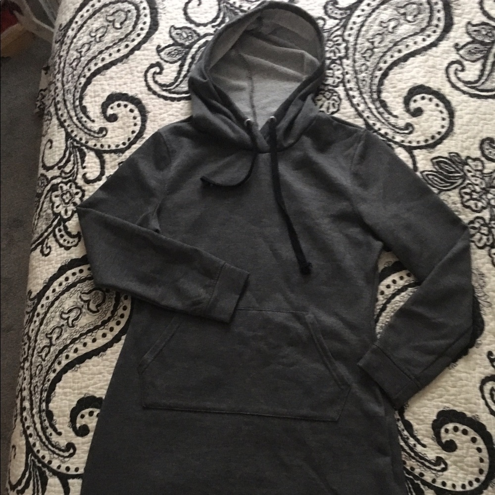 Super cute heather gray sweater dress