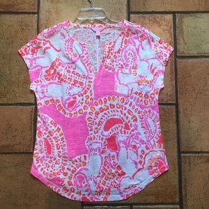Lilly Pulitzer Duval Notch-pink, paisley elephants