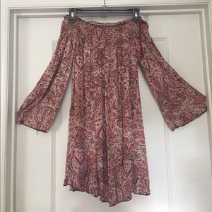 Band of Gypsies Off-the-Shoulder Mini Dress (S)