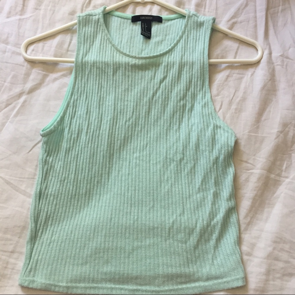 Forever 21 mint green tank top