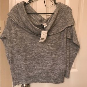 Off shoulder sweater