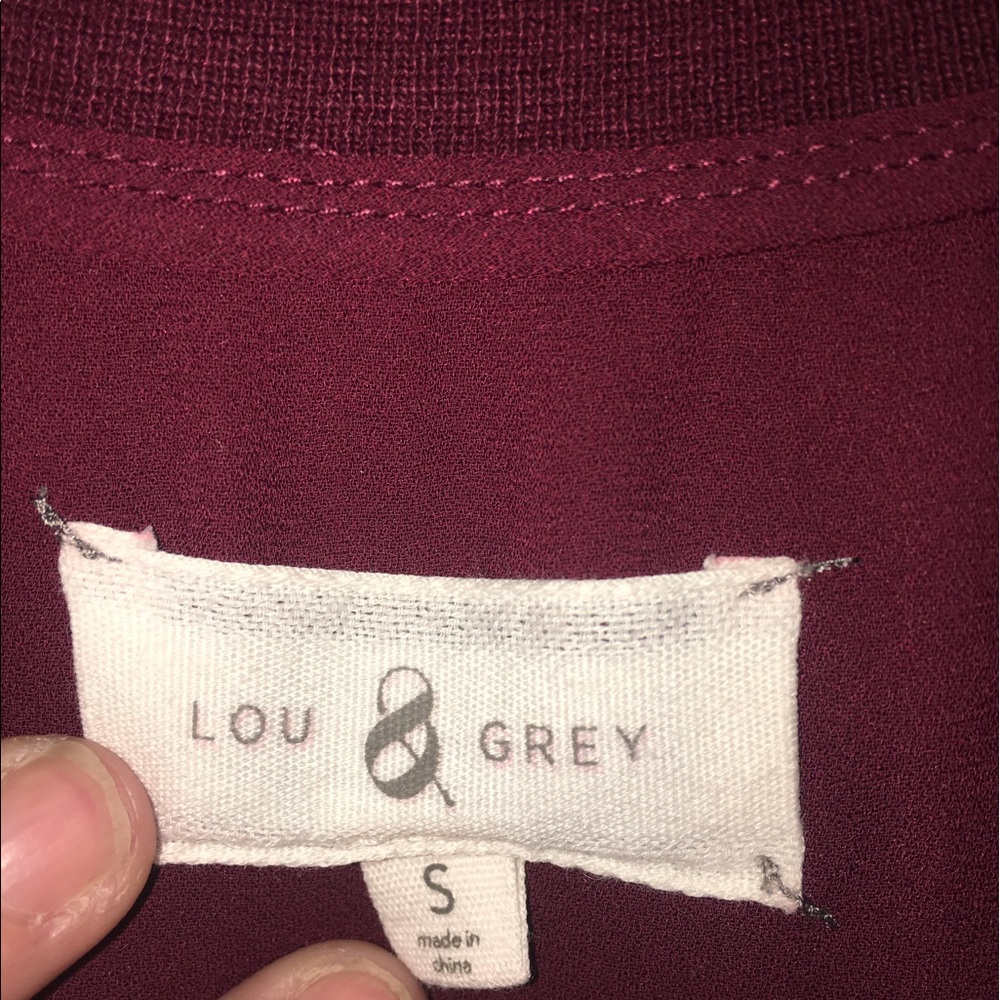 Long sleeve thin Lou Grey blouse from loft - Picture 2 of 2