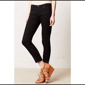 AG Stevie Cuff Black Jeans from Anthropologie