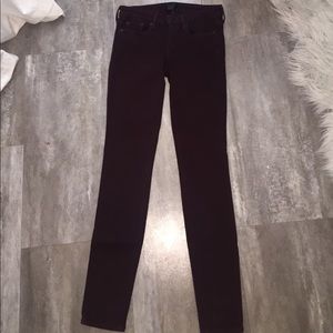 Plum stretchy skinny jeans