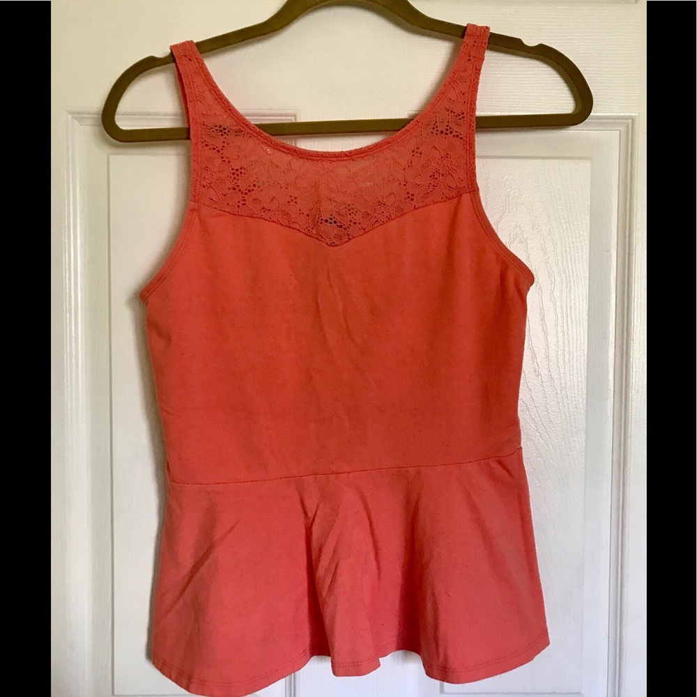 Express High Neck Peplum Tank