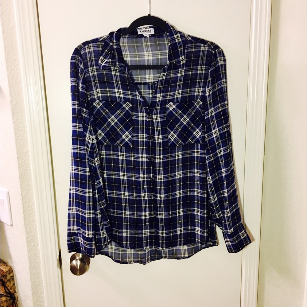 Plaid button up from Express!