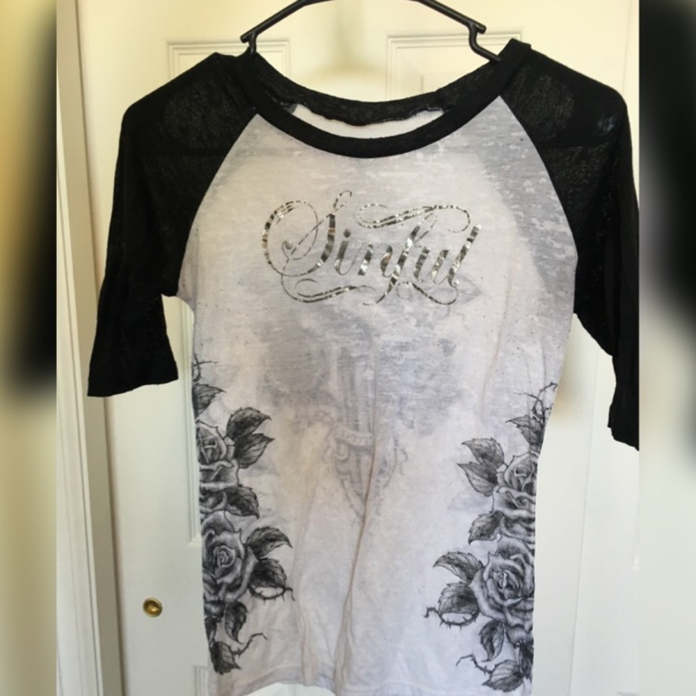 Sinful by Affliction Burnout Shirt