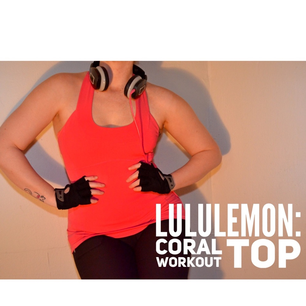 Lululemon: Coral Scoop Neck T-back - Workout Tank