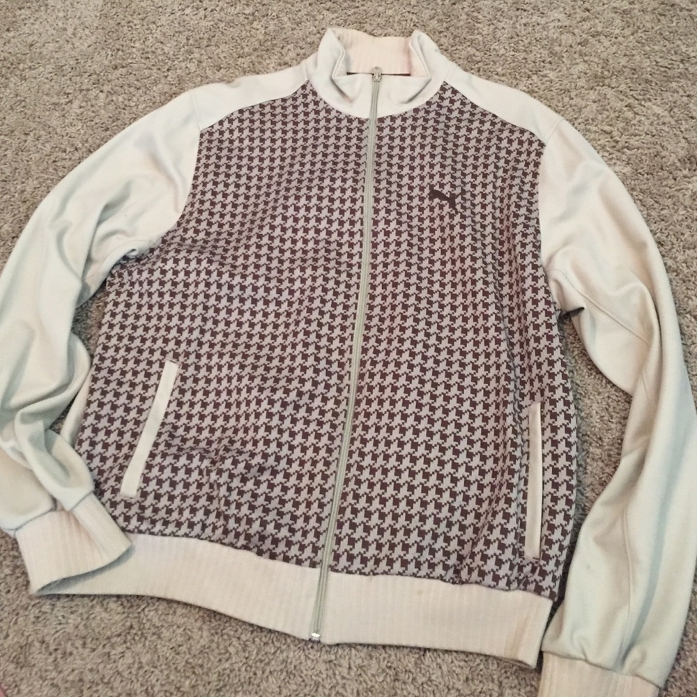 Puma Houndstooth Tan Jacket