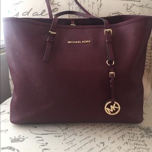 Plum Michael Kors tote bag
