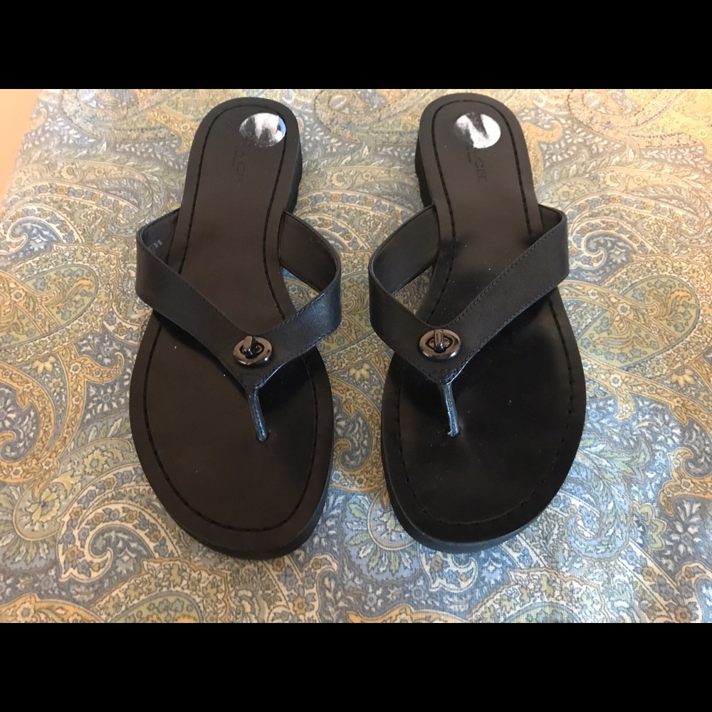 Coach flip flops