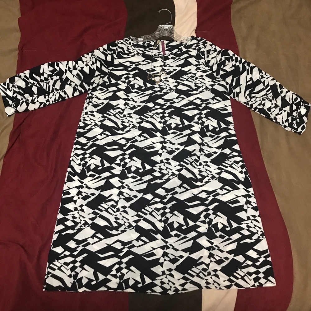 Black and white dress