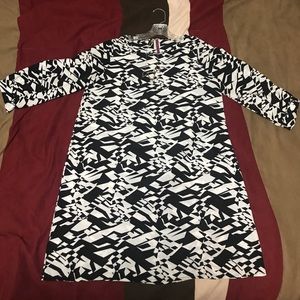 Black and white dress