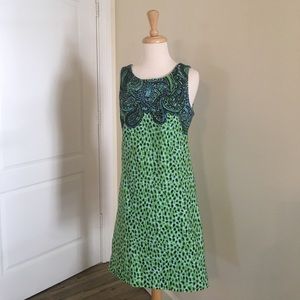 Lilly Pulitzer Green Leopard Print Shift Dress