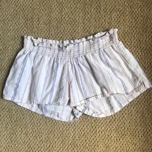 Striped beach shorts