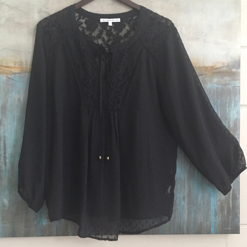 Anthropologie Daniel Rainn Sheer Tunic Size XL