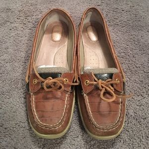 Crocodile Print Sperry's