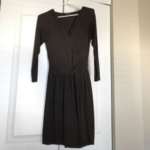 LAST CALL - Lilla P Pima Cotton Dress - Brown - M