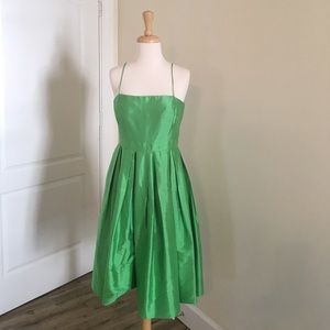 Kelly Green Silk Dress by Lauren Ralph Lauren